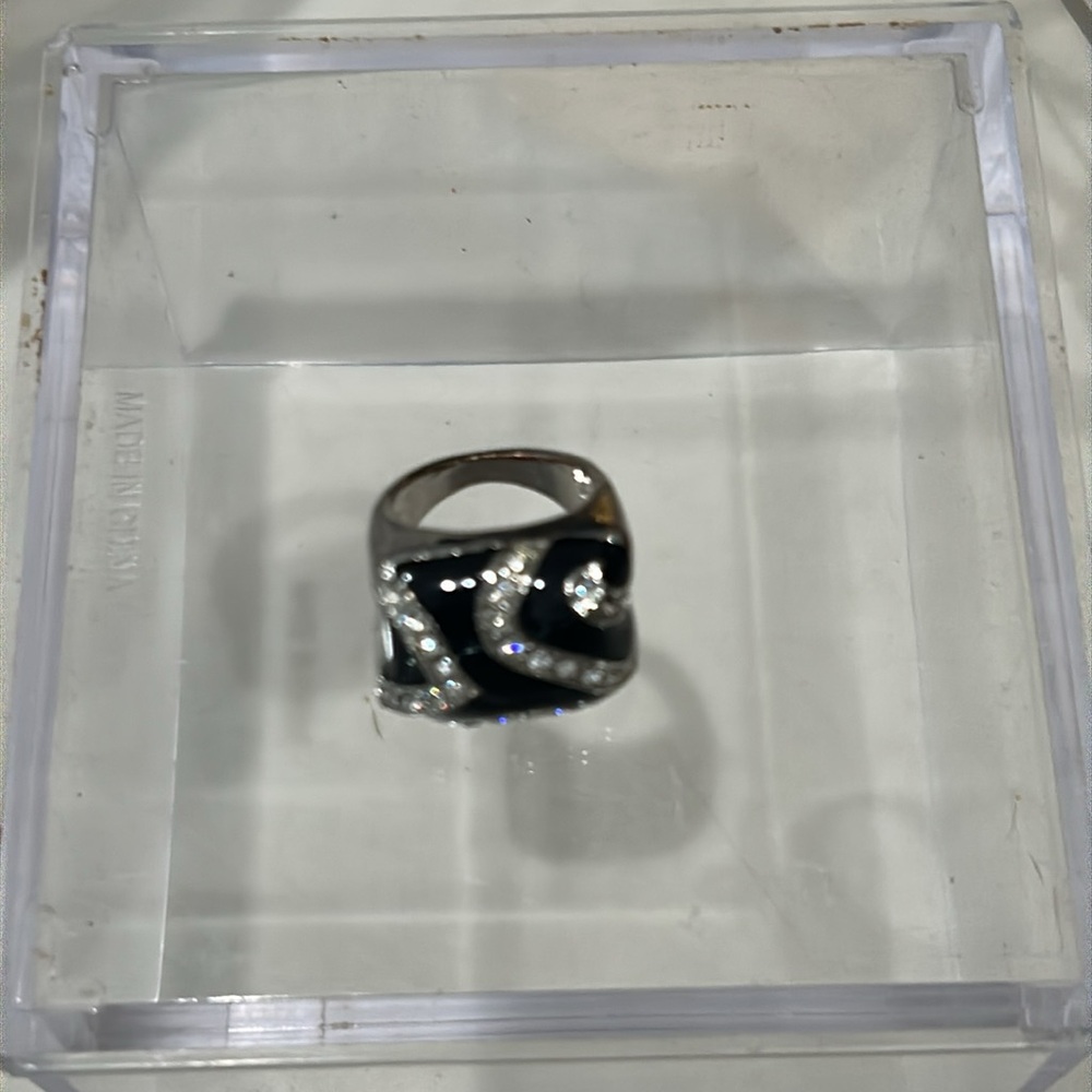 Enamel And Clear Rhinestone Crystal Statement-Mak… - image 5